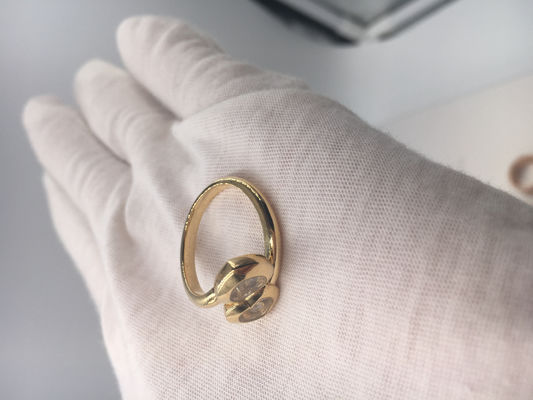 Qualidade As curvas felizes de Chopard do acoplamento do vintage soam o ouro 18k amarelo com diamante fábrica