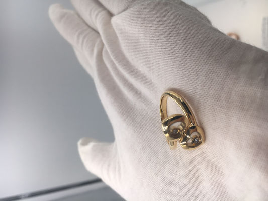 Qualidade As curvas felizes de Chopard do acoplamento do vintage soam o ouro 18k amarelo com diamante fábrica