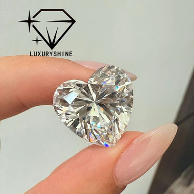Qualidade LuxuryShine VVS2 Branco Coração Excelente Corte Diamante Cultivado em Laboratório 1CT 2CT 3CT 4CT 5CT Suporte Personalização Especial fábrica