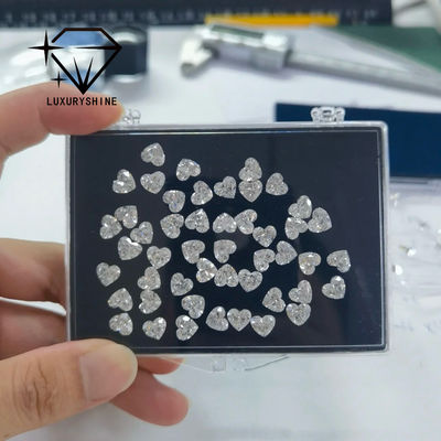 Qualidade LuxuryShine VS2 Coração Corte Excelente Diamante Cultivado em Laboratório Diamantes Reais & Joias de Casamento & Suporte de Joias Personalizadas Personalização Especial fábrica