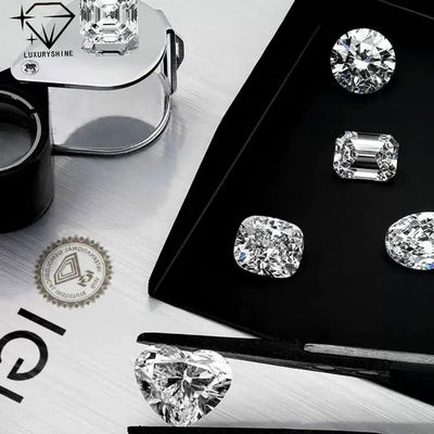 Qualidade LuxuryShine VS2 Coração Corte Excelente Diamante Cultivado em Laboratório Diamantes Reais & Joias de Casamento & Suporte de Joias Personalizadas Personalização Especial fábrica