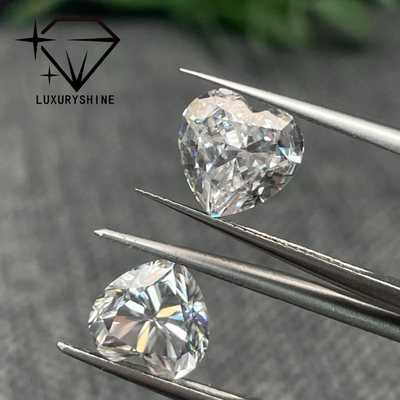 LuxuryShine VS2 Coração Corte Excelente Diamante Cultivado em Laboratório Diamantes Reais & Joias de Casamento & Suporte de Joias Personalizadas Personalização Especial
