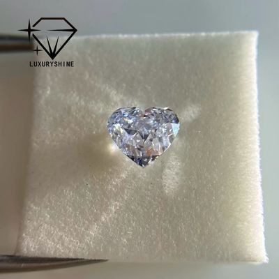 Qualidade LuxuryShine VVS1-VS2 Coração Corte Excelente Diamante Cultivado em Laboratório Diamantes Reais & Joias de Casamento & Suporte de Joias Personalizadas Personalização Especial fábrica