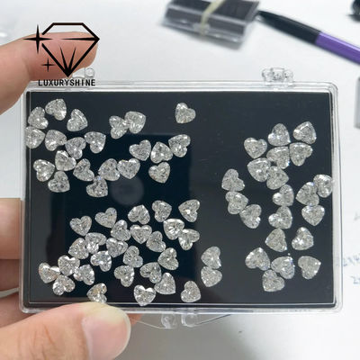 Qualidade LuxuryShine VVS1-VS2 Coração Corte Excelente Diamante Cultivado em Laboratório Diamantes Reais & Joias de Casamento & Suporte de Joias Personalizadas Personalização Especial fábrica