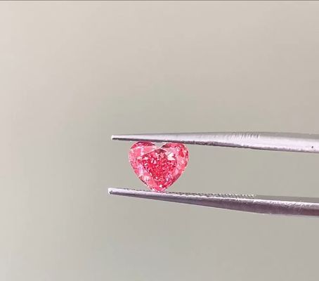 Qualidade LuxuryShine Rosa Chique / Rosa Intenso Chique / Rosa Vivo Chique Coração Lapidado Diamante Cultivado em Laboratório VVS-VS1 Diamantes Reais & Joias de Casamento & Joias Personalizadas fábrica