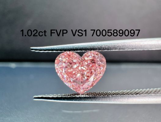 Qualidade LuxuryShine Rosa Chique / Rosa Intenso Chique / Rosa Vivo Chique Coração Lapidado Diamante Cultivado em Laboratório VVS-VS1 Diamantes Reais & Joias de Casamento & Joias Personalizadas fábrica