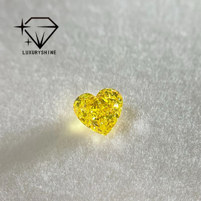 Qualidade LuxuryShine VS1 Diamante cultivado em laboratório de forma de coração amarelo 1CT 2CT 3CT 4CT 5CT Diamante real com certificado IGI fábrica