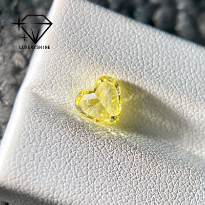 Qualidade LuxuryShine VS1 Diamante cultivado em laboratório de forma de coração amarelo 1CT 2CT 3CT 4CT 5CT Diamante real com certificado IGI fábrica