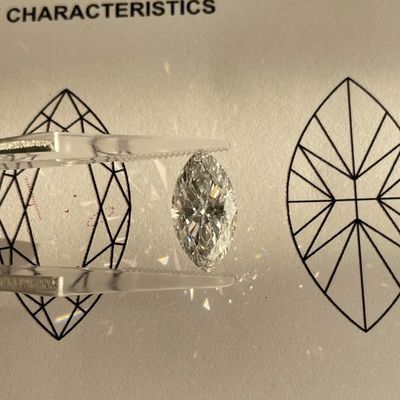 Qualidade Diamante Laboratório LuxuryShine VVS2 Marquise 0.3-15ct Cor D-F Corte 3EX Com Certificado IGI Diamante Real fábrica