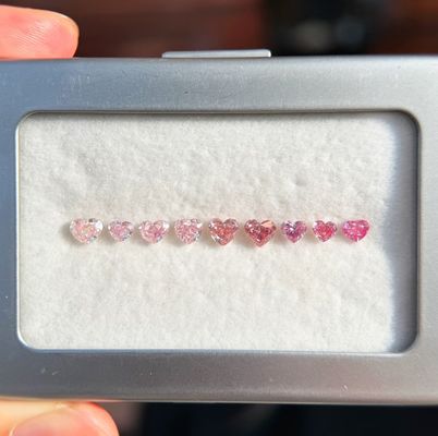 Qualidade LuxuryShine Pink / Yellow / Green Heart Cut Lab Grown Diamond VVS-VS Real Diamonds & Wedding Jewelry & Customized Jewelry fábrica