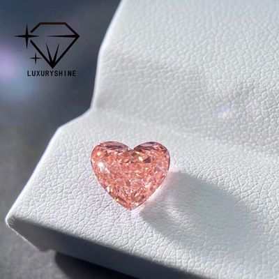 Qualidade LuxuryShine Pink / Yellow / Green Heart Cut Lab Grown Diamond VVS-VS Real Diamonds & Wedding Jewelry & Customized Jewelry fábrica