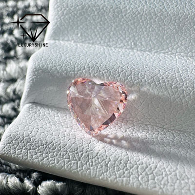 Qualidade LuxuryShine Pink / Yellow / Green Heart Cut Lab Grown Diamond VVS-VS Real Diamonds & Wedding Jewelry & Customized Jewelry fábrica