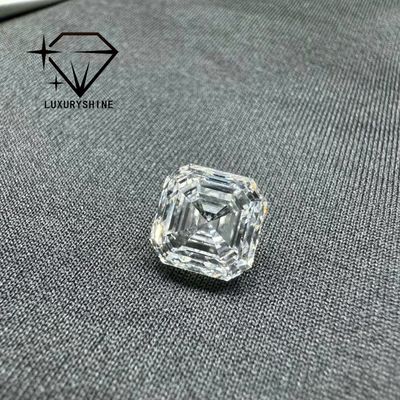 Qualidade Diamante Cultivado em Laboratório Asscher Shape LuxuryShine VVS-VS 0.1-10CT D-F Color diamante branco com Certificado IGI 3EX Cut Stones fábrica