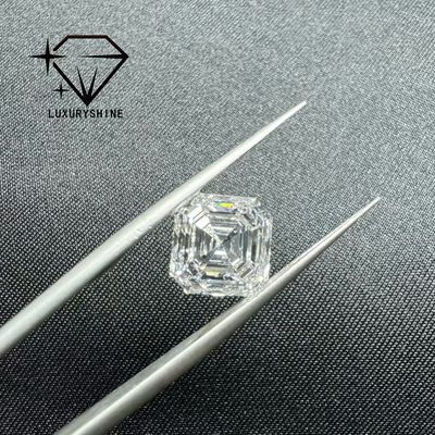 Qualidade Diamante Cultivado em Laboratório Asscher Shape LuxuryShine VVS-VS 0.1-10CT D-F Color diamante branco com Certificado IGI 3EX Cut Stones fábrica