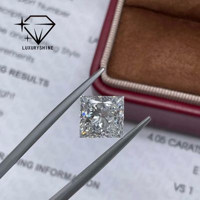 Qualidade Diamantes de Casamento por Atacado com Corte Excelente, Diamante Laboratorial Princess Cut LuxuryShine, Cor D-F, VVS-VS, com Certificado IGI fábrica