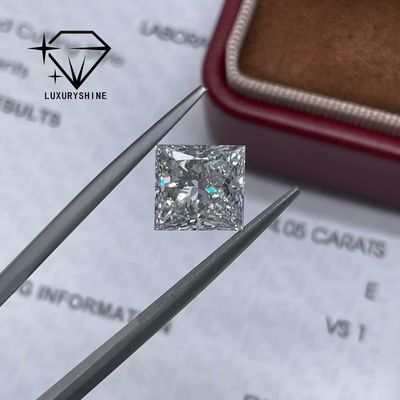 Qualidade Diamantes de Casamento por Atacado com Corte Excelente, Diamante Laboratorial Princess Cut LuxuryShine, Cor D-F, VVS-VS, com Certificado IGI fábrica