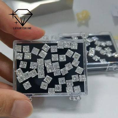 Qualidade Diamantes de Casamento por Atacado com Corte Excelente, Diamante Laboratorial Princess Cut LuxuryShine, Cor D-F, VVS-VS, com Certificado IGI fábrica