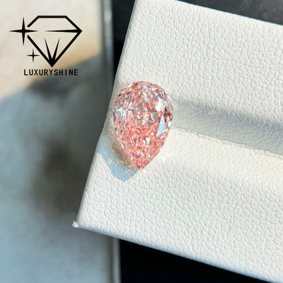 LuxuryShine 1-15CT Diamante Rosa Fancy Pear Lab Grown VVS-VS Soltos & Joias de Casamento & Joias Personalizadas ﻿