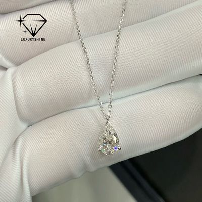 Colar de diamantes de luxo com ouro rosa 18k VS2 Claridade e excelente corte para mulheres