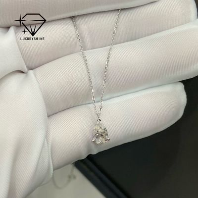 Colar de joias de diamante de luxo com clareza VS2 e ouro 18k/rosa Joias personalizadas