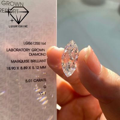 Qualidade Diamante Marquise cultivado em laboratório VVS-VS D-F Cor IGI Certificado fábrica