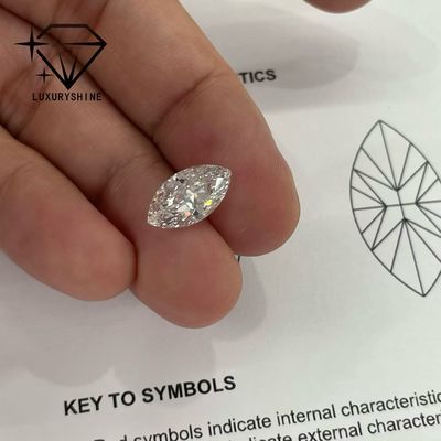 Qualidade Diamante Marquise cultivado em laboratório VVS-VS D-F Cor IGI Certificado fábrica