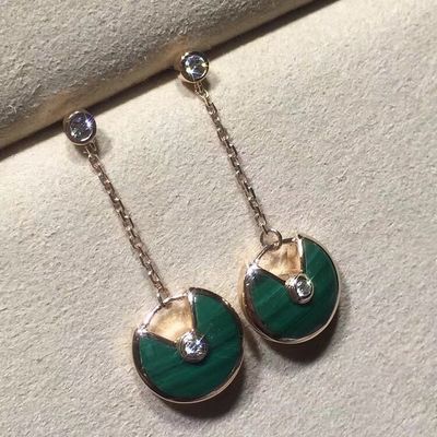 Qualidade Joia personalizada brincos 18k do ouro de Amulette De ouro amarelo/rosa/o branco fábrica