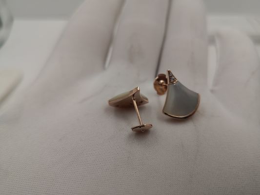 Qualidade Nenhum brinco feito sob encomenda da DIVA da joia do ouro do diamante no ouro branco do ouro 18kt com pedra preciosa fábrica