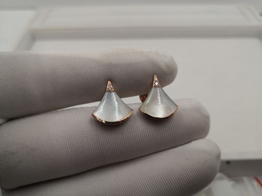 Qualidade Nenhum brinco feito sob encomenda da DIVA da joia do ouro do diamante no ouro branco do ouro 18kt com pedra preciosa fábrica