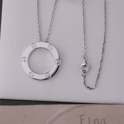 Qualidade Ouro branco luxuoso clássico B7014300 da colar 18K do amor da joia fábrica