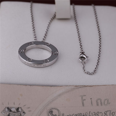 Qualidade Ouro branco luxuoso clássico B7014300 da colar 18K do amor da joia fábrica