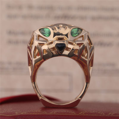 Qualidade Ônix de PanthèRe De Cartier Ring Yellow Gold Tsavorite Garnets fábrica