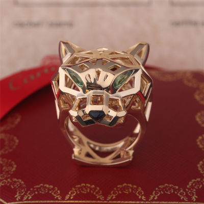 Qualidade Ônix de PanthèRe De Cartier Ring Yellow Gold Tsavorite Garnets fábrica