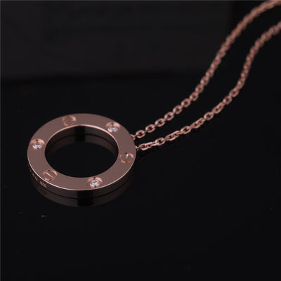 Qualidade Ouro amarelo dos diamantes luxuosos da colar 3 do amor da joia B7014500 fábrica