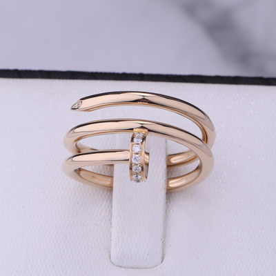 Qualidade Diamantes do ouro amarelo de Juste Un Clou Ring In 18k do prego B4211800 fábrica