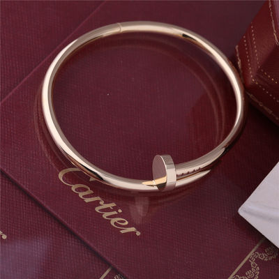 Qualidade Modelo grosso real Nail Bangle B6048217 do OURO AMARELO do BRACELETE do UN CLOU do ouro JUSTE fábrica