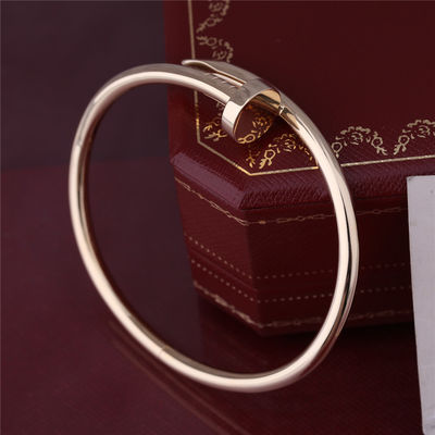 Qualidade Modelo grosso real Nail Bangle B6048217 do OURO AMARELO do BRACELETE do UN CLOU do ouro JUSTE fábrica