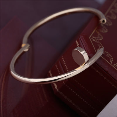 Qualidade Modelo grosso real Nail Bangle B6048217 do OURO AMARELO do BRACELETE do UN CLOU do ouro JUSTE fábrica
