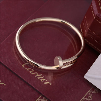 Qualidade Modelo grosso real Nail Bangle B6048217 do OURO AMARELO do BRACELETE do UN CLOU do ouro JUSTE fábrica