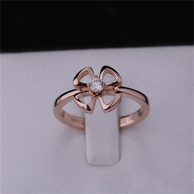 Qualidade Grupo de Rose Gold Ring do quilate de Roma Gold Brand Jewelry Fiorever 18 com uma referência central 355305 do diamante fábrica