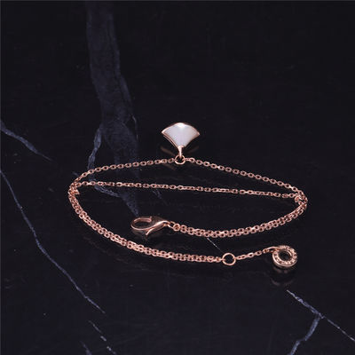 Qualidade 1 bracelete branco Rose Gold With 18K Rose Gold Pendant da pérola da mãe do motivo fábrica