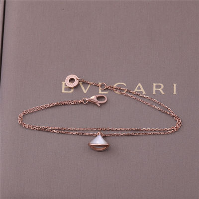 Qualidade 1 bracelete branco Rose Gold With 18K Rose Gold Pendant da pérola da mãe do motivo fábrica