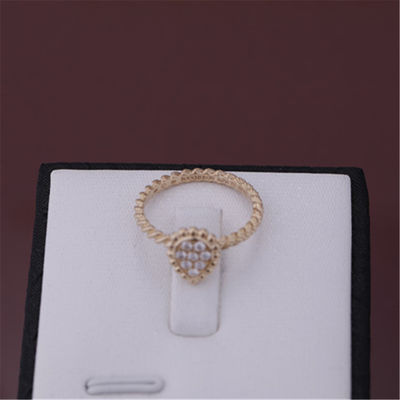 Qualidade Ouro cor-de-rosa Diamond Ring da referência JRG02674 18K do motivo do anel XS de Boheme da serpente fábrica