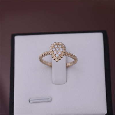 Qualidade Ouro cor-de-rosa Diamond Ring da referência JRG02674 18K do motivo do anel XS de Boheme da serpente fábrica