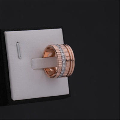 Ouro real Diamond Quatre Radiant Edition Large Ring Ref JRG02484 do quilate 18 da joia luxuosa do ouro