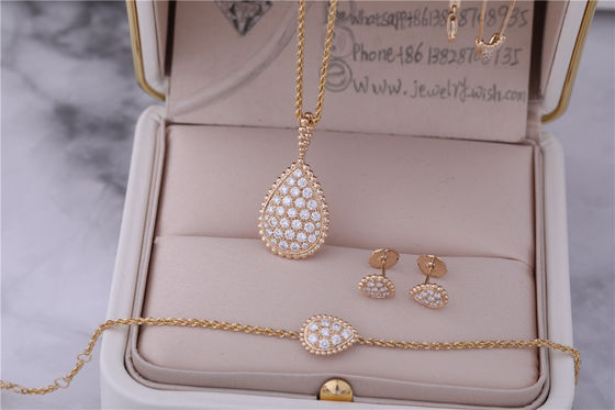 Qualidade O motivo alto luxuoso do bracelete S de Boheme da serpente da joia do ouro real com pavimenta a referência JBT00365M dos diamantes fábrica