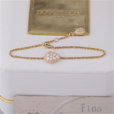Qualidade O motivo alto luxuoso do bracelete S de Boheme da serpente da joia do ouro real com pavimenta a referência JBT00365M dos diamantes fábrica