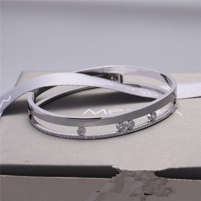 Qualidade Joia luxuosa do bracelete de Romane Bangle White Gold Diamond do movimento de Luxury Jewelry para mulheres fábrica