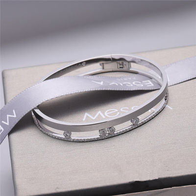 Qualidade Joia luxuosa do bracelete de Romane Bangle White Gold Diamond do movimento de Luxury Jewelry para mulheres fábrica