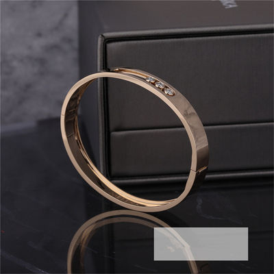Qualidade movimento Noa Diamond Bangle Bracelet For Ladies de Luxury Jewelry do ouro 18K amarelo fábrica